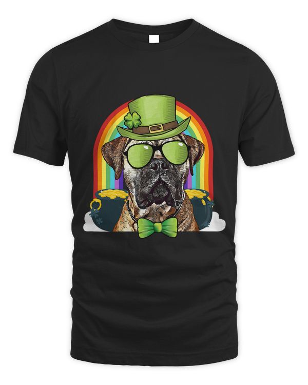 Bullmastiff Dog Leprechaun Funny St Patricks Day