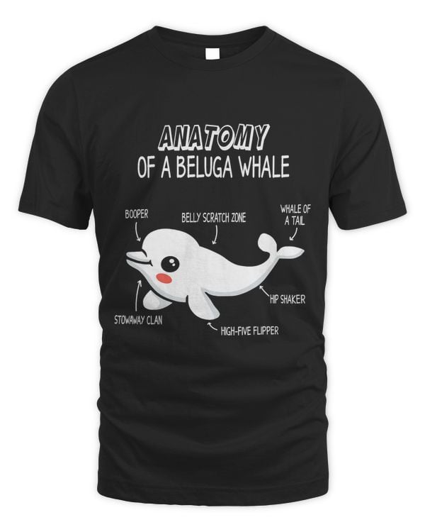 Anatomy Of A Beluga Whale Funny Beluga White Whale narwhal