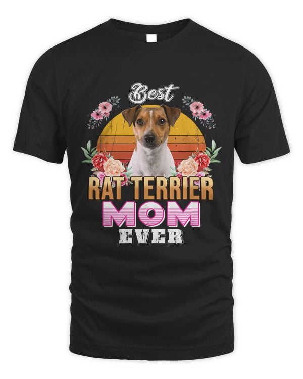 Vintage Best Rat Terrier Mom Ever Mothers Day For Dog Mom