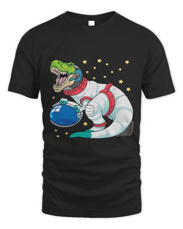 Astronaut Dinosaur T Rex Astro Space Stars Funny Kids