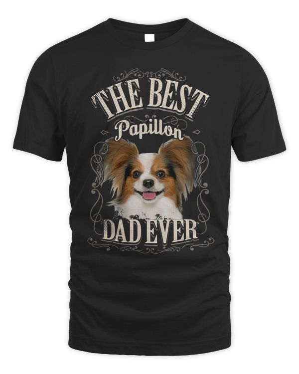 Mens Best Papillon Dad Ever Continental Toy Spaniel Gifts Vintage