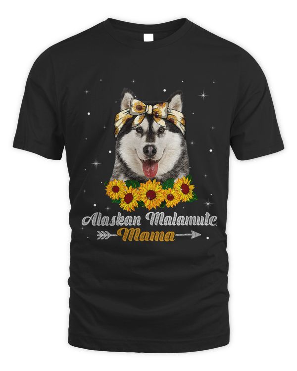 Womens Cute Alaskan Malamute Mama Dog Mom Dog Lover Mothers Day