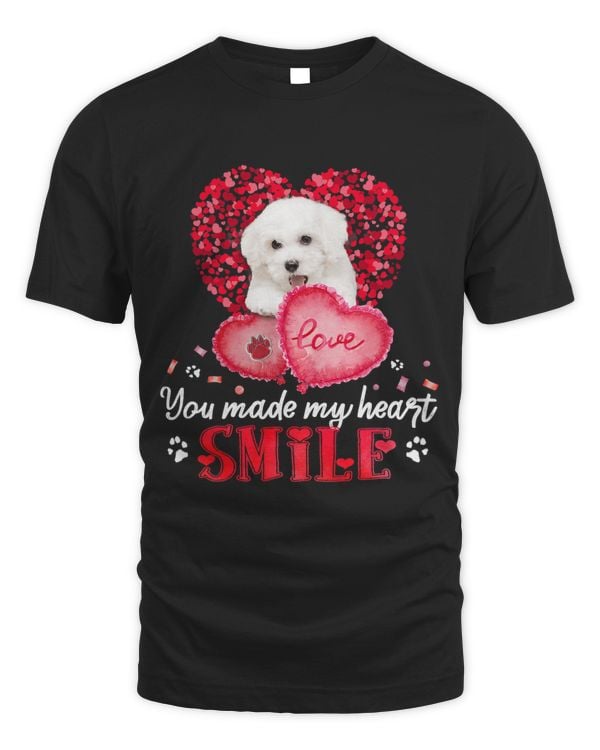 You Make My Heart Smile Bichon Frise With Heart 1