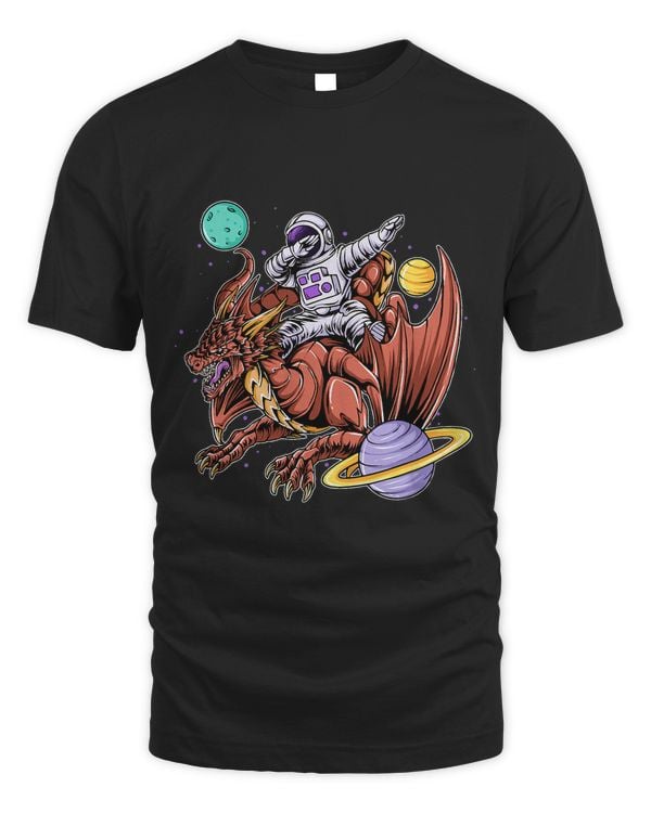 Funny Astronaut Dabbing Dragon Boys Girls Youth Men Women