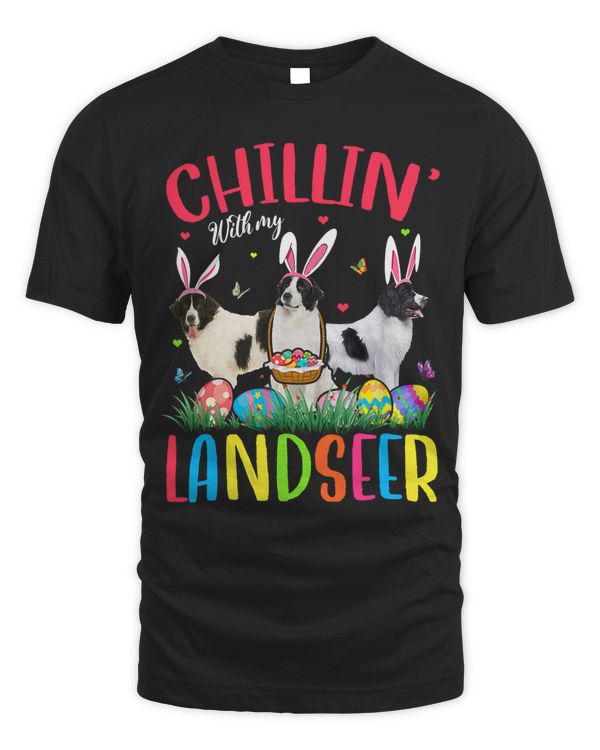 Chillin With My Landseer Easter Eggs Happy Easter