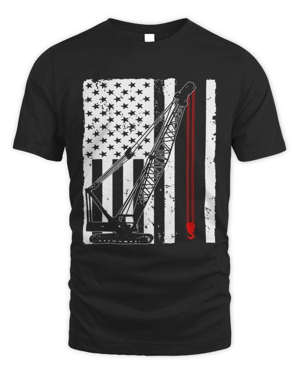 Crane Operator Design For Men US Heavy Equipment Crane Lover 3