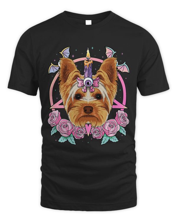 Pastel Goth Yorkshire Terrier Pagan Creepy Menhera Dog