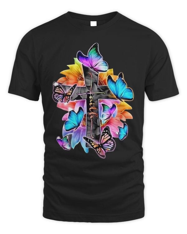 Jesus Faith Butterfly Flower Catholic Christian Lover572