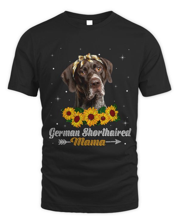Womens Cute German Shorthaired Mama Dog Mom Dog Lover Mothers Day