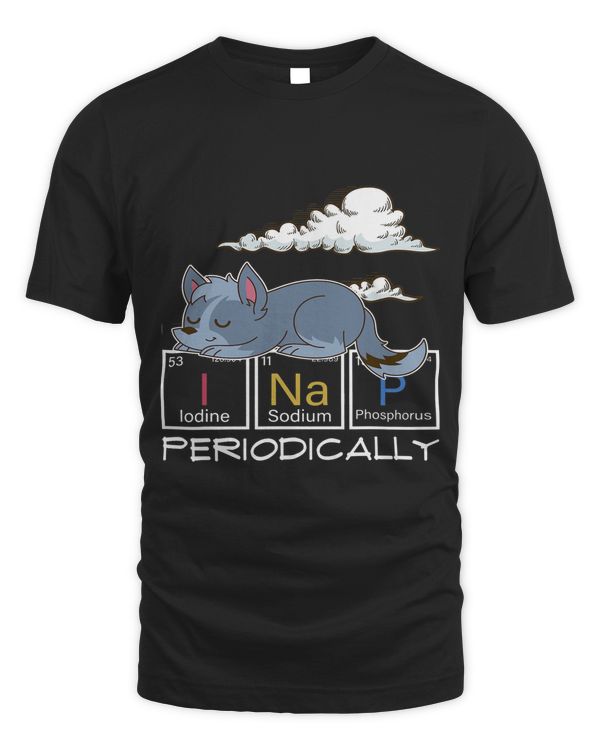 Cute Animal Sleeping Periodic Table PJ Funny Napping Wolf