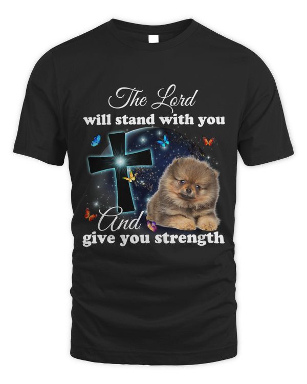 Pomeranian Dog The Lord Will Stand With You Christian211