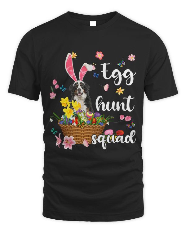 Bernese Mountain Happy Easter Day Easter Colorful Egg Hunt