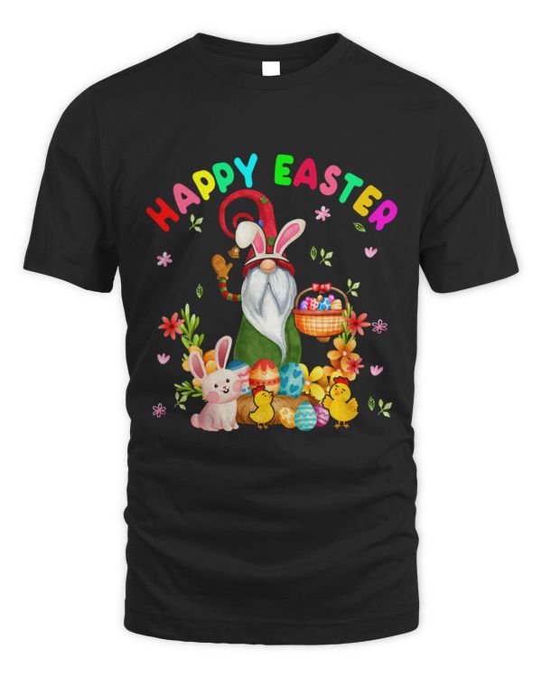 Happy Easter Funny Easter Day Gnome Bunny Eggs Lover