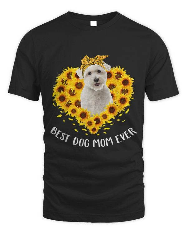 Womens Coton De Tulear Mom Sunflower Dog Mom Women
