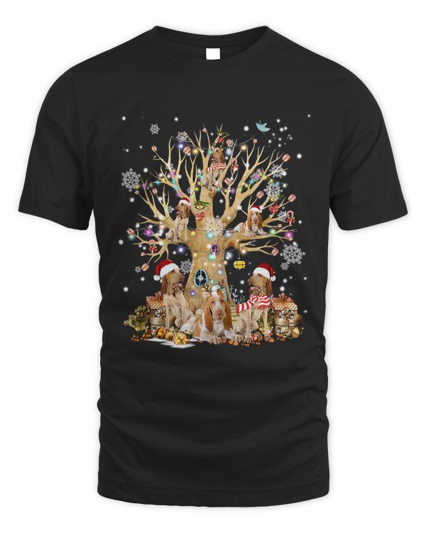Bracco Italiano Christmas Tree Lights Xmas Pajama Dog 283