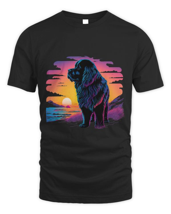 Retro Aesthetic Newfoundland Dog 35