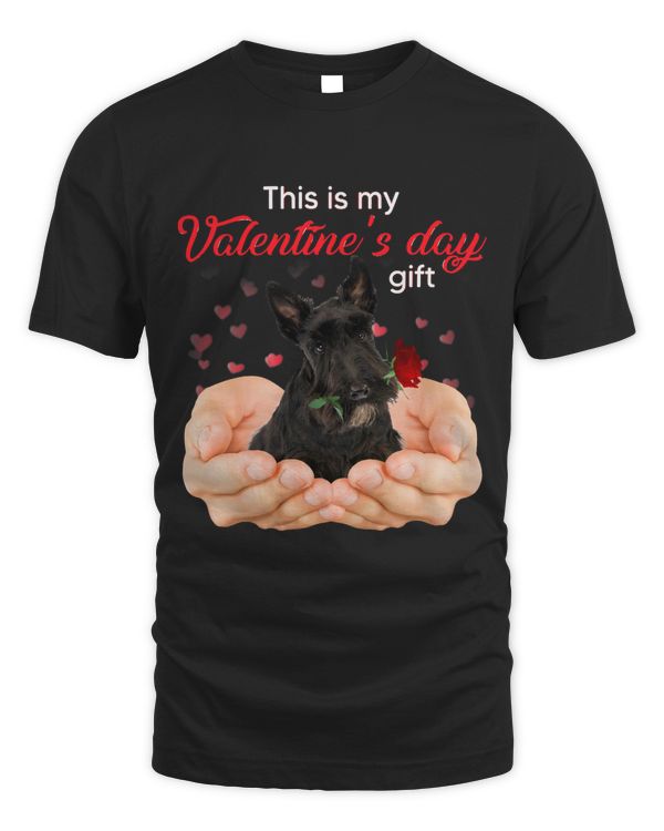 Cute Scottish Terrier This Is My Valentines Day Pajama