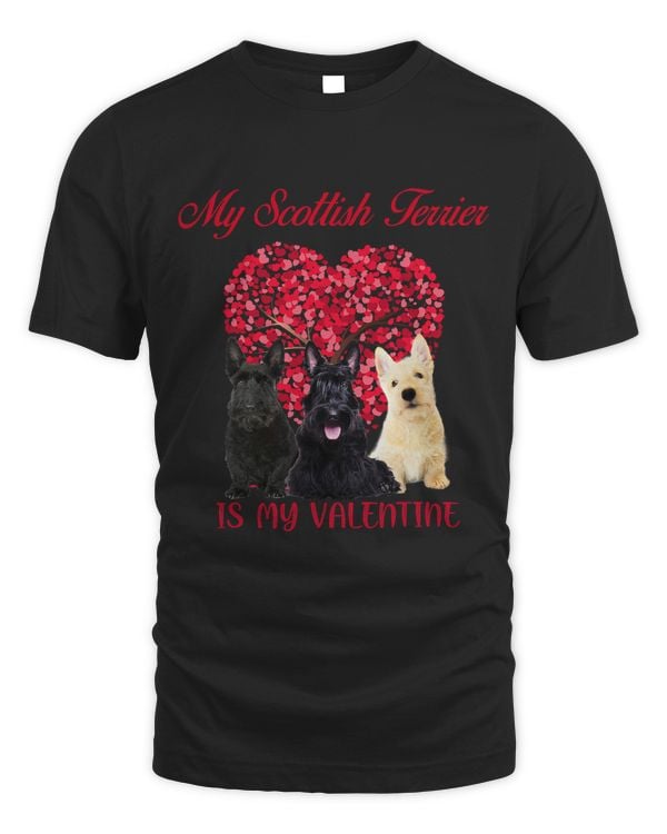 My Scottish Terrier Is My Valentine Dog Lover Valentines Day 259