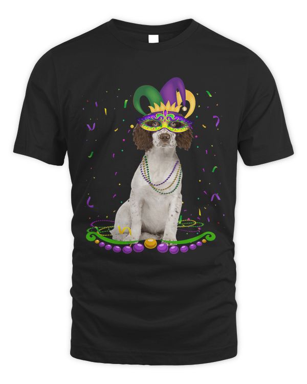 Cavalier King Wearing Carnival Mask Mardi Gras Dogs Lover