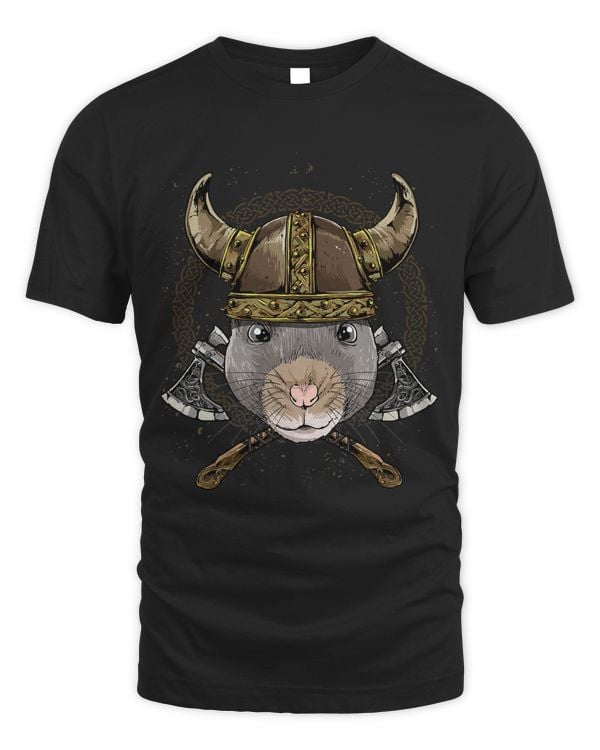 Viking Rat with Viking Helmet Mjolnir Axes 101