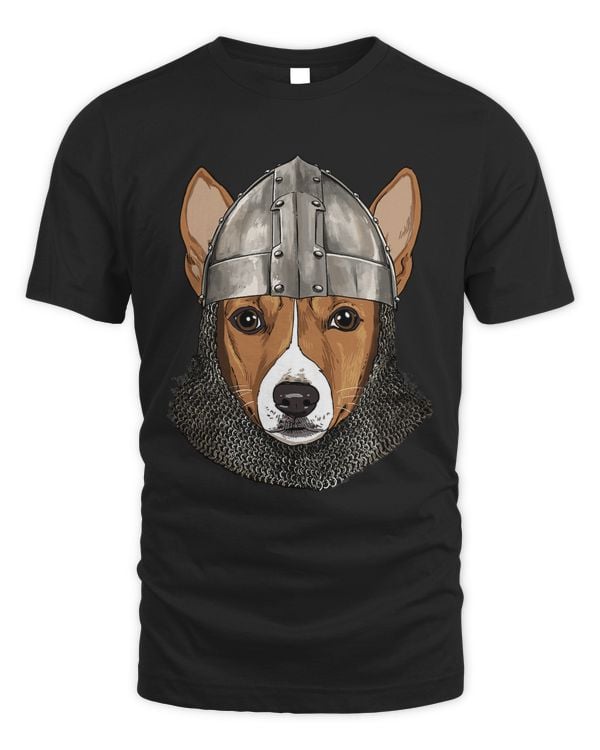 Medieval Basenji Knight Warrior Dog Lover 29