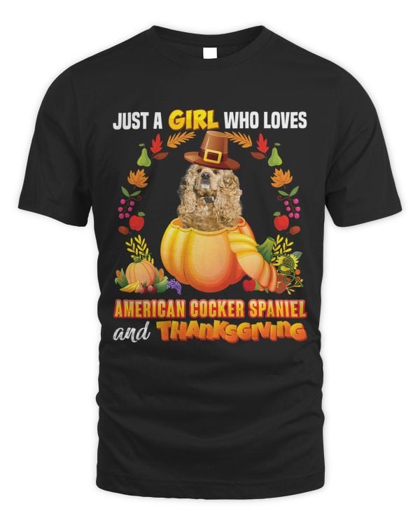 Just A Girl Who Loves American Cocker Spaniel Thanksgiving 58