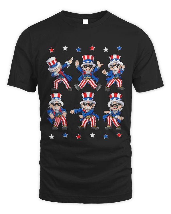 Dancing Uncle Sam 4th of July Men Women Funny Dab Dance