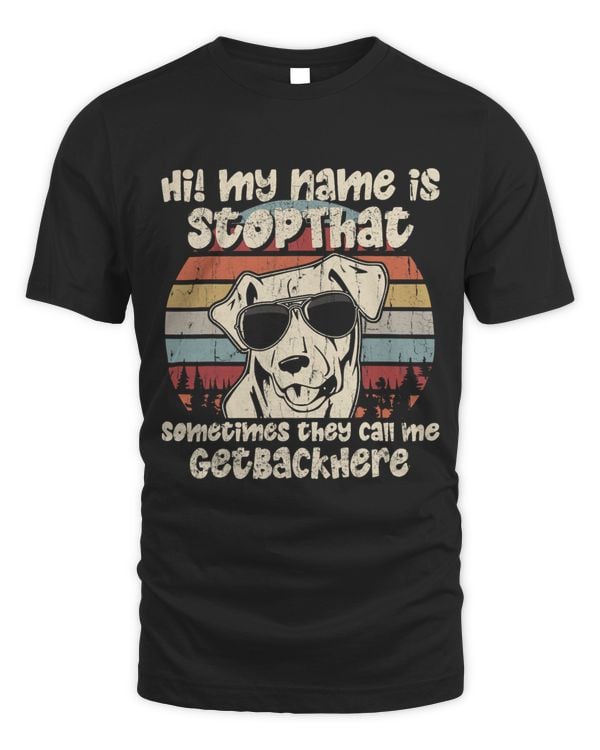 Chesapeake Bay Retriever My Name Is StopThat Dog Lover Funny