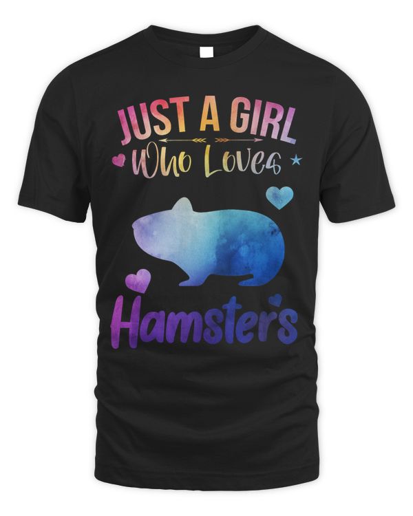 Funny Watercolor Sea Ocean Just A Girl Who Loves Hamsters