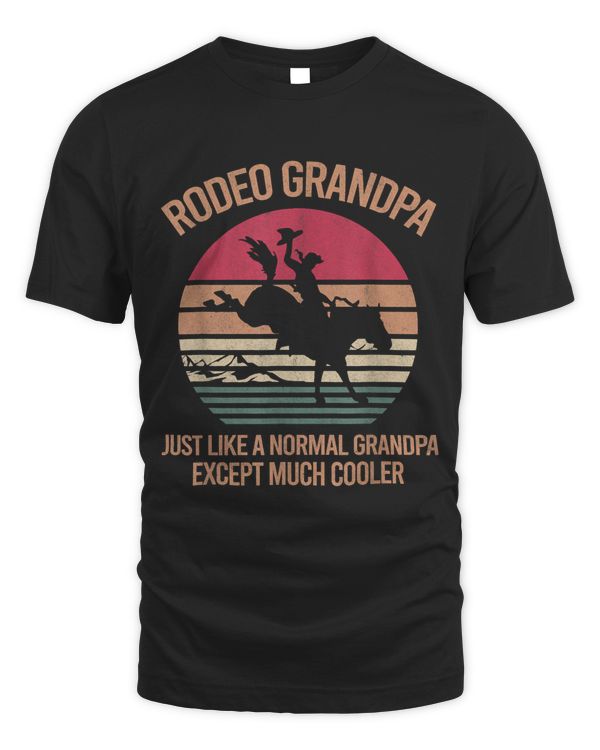 Mens Rodeo Grandpa Grandfather Cowboy Rancher Riding Rodeo