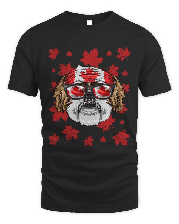 Canadian Shih Tzu Patriotic Canada Flag Maple Leaf Pride