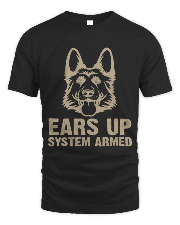 Ears up System Armed Dog Lover Animal German Shepherd