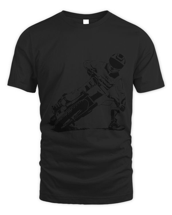 Flat Track Rider Motorcycle Speedway