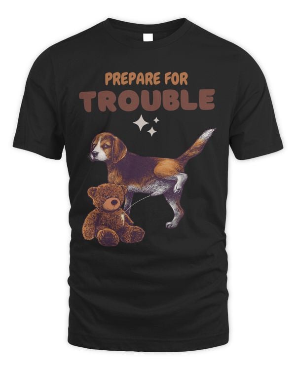 dog shirts for men funny Puppy is in Trouble dog owner gifts