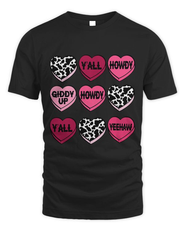 Cowhide Hearts Candy Cowgirl Cowboy Howdy Valentine Western 3