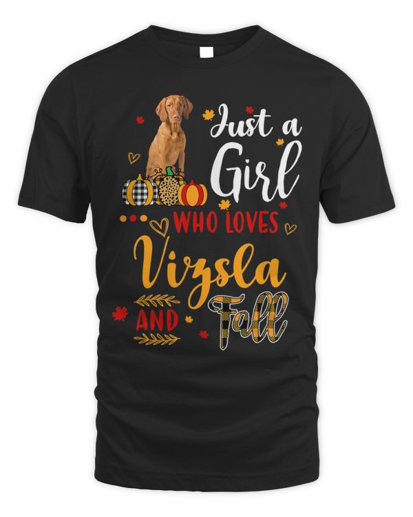Just A Girl Who Loves Vizsla And Fall Autumn Pumpkin Spice