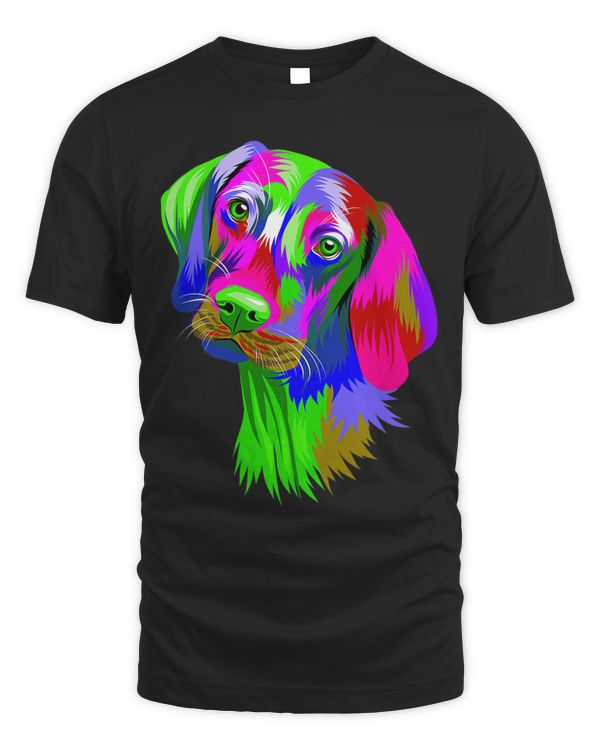 Colorful Pop Art Hungarian Vizsla Portrait Dog Lover