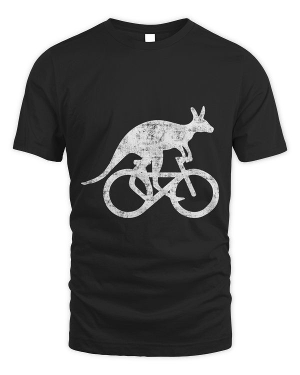 Kangaroo Riding Bicycle Funny Sport Motivation Training Sign