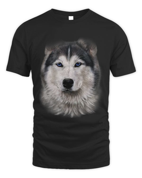 Beautiful Siberian Husky Dog Face
