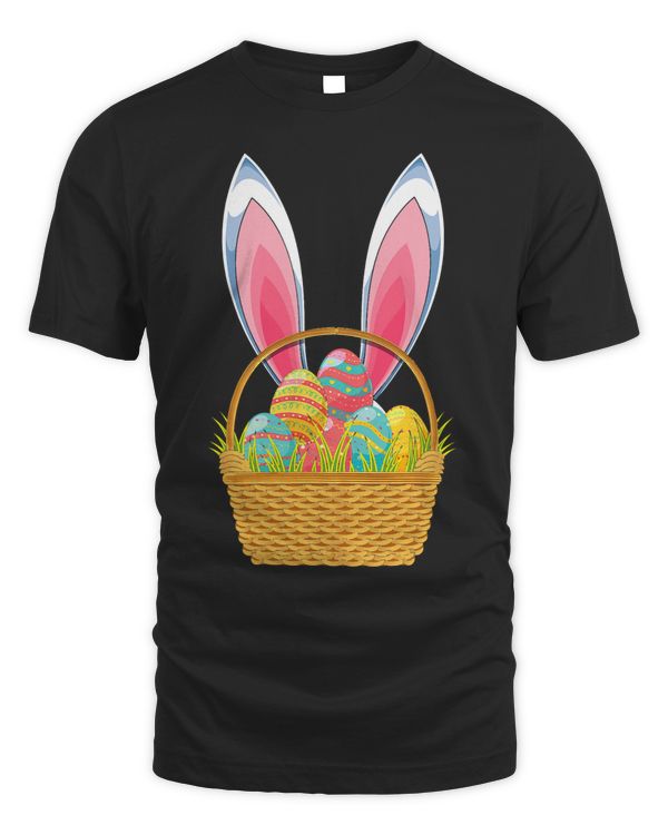 Cute Rabbit Easter Holiday Easter Eggs Easter Basket Easter