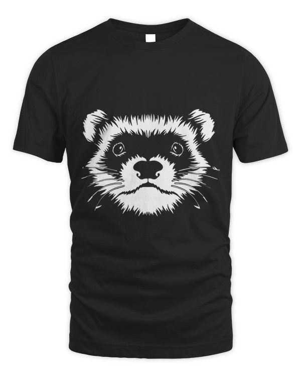 Ferret Face Graphic Illustration for Mom Funny Lovers