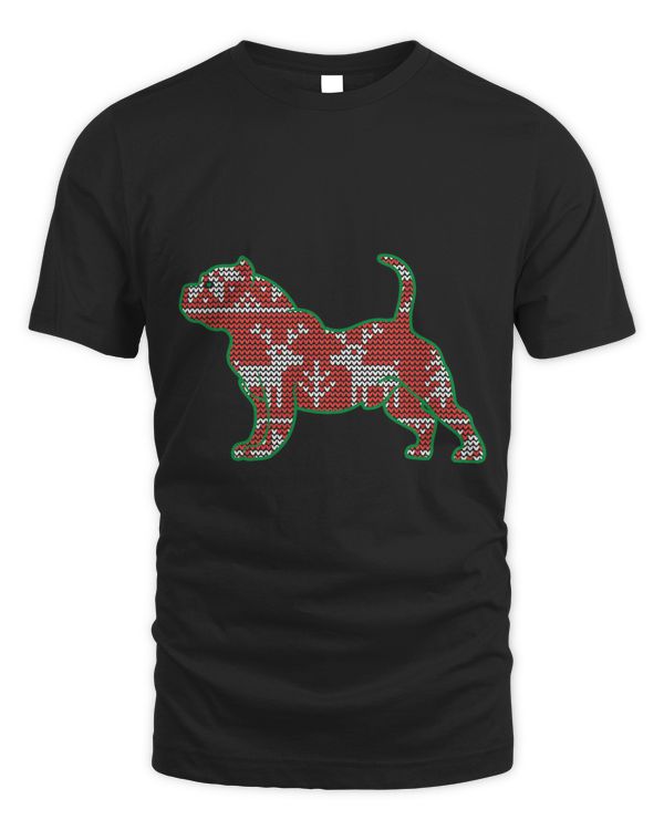 American Bully Dog Ugly Sweater Christmas Puppy Dog Lover