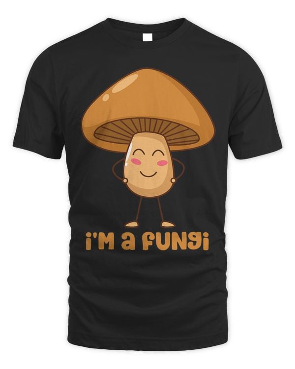 Funny Cartoon Mushroom Im A Fun Guy Bad Food Pun