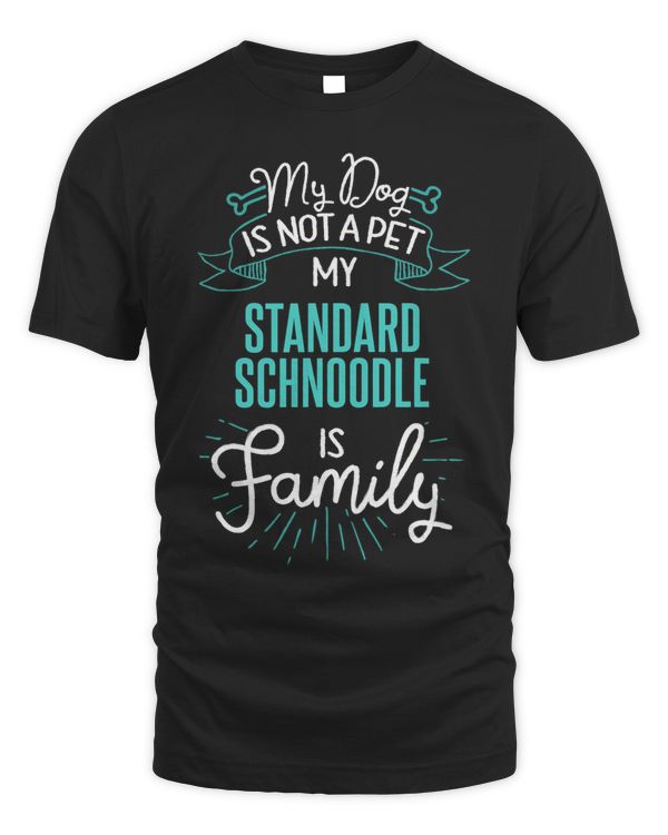 Cute Standard Schnoodle Design Family Dog Giftn
