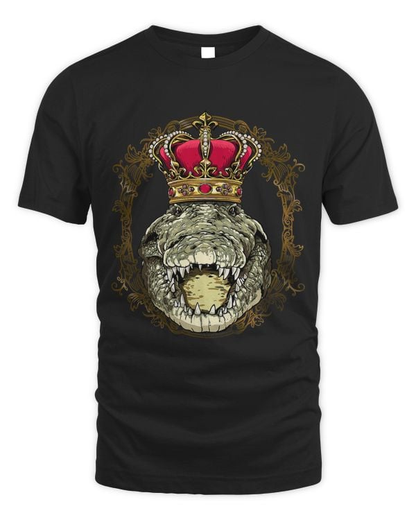 King Crocodile Wearing CrownQueen Crocodile Animal 506