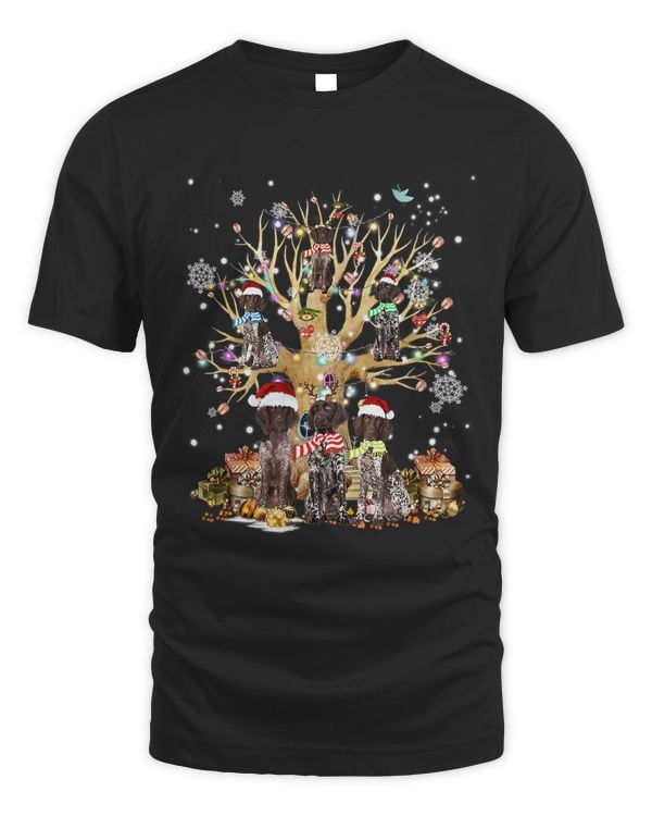 Pointer Christmas Tree Lights Xmas Pajama Dog 131