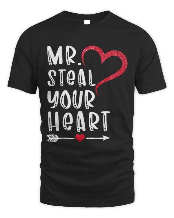 Boys Valentine Shirt Mr Steal Your Heart For Boys Men Gifts