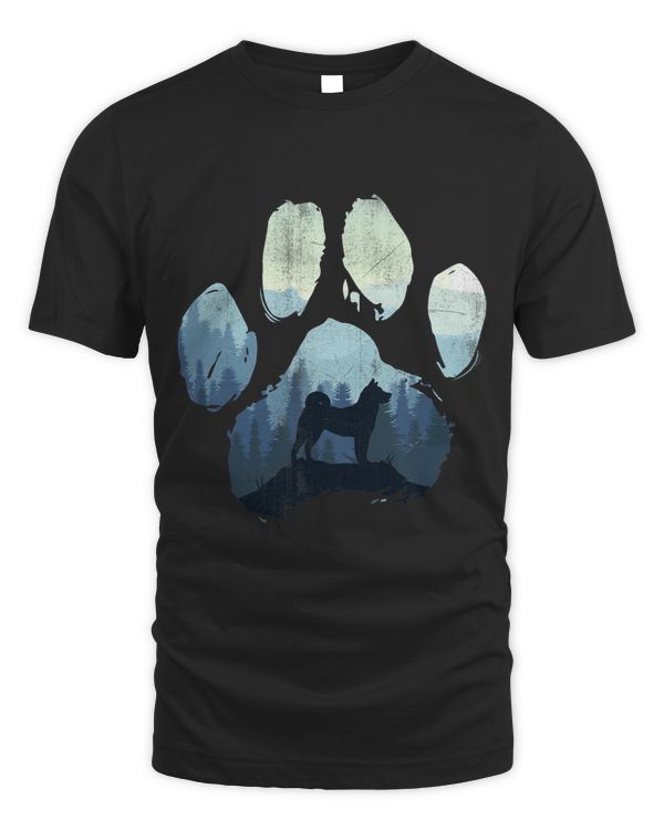 Akita Dog Paw Mom Dad Mountains