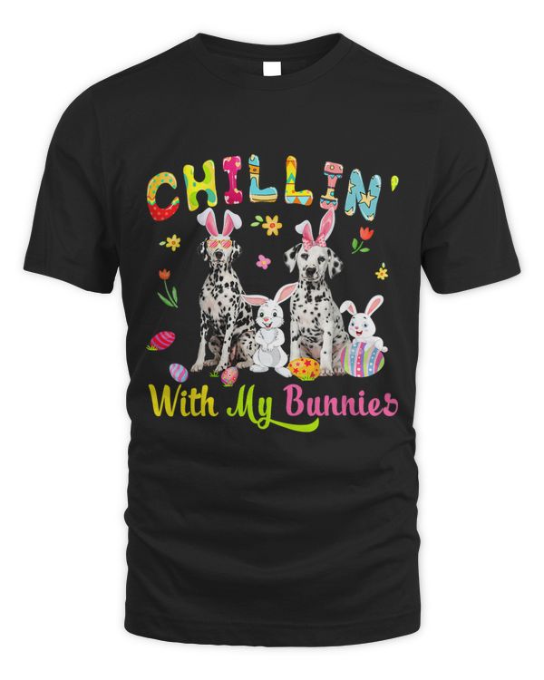 Chillin With My Bunnies Cute Bunny Dalmatian Dogs Bunnies