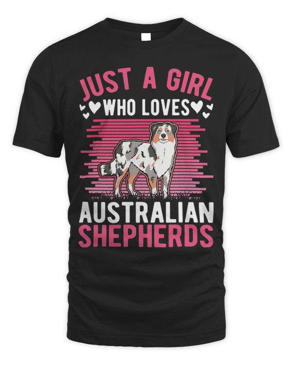 Just a girl who loves Australian Shepherds Girl Aussie 3
